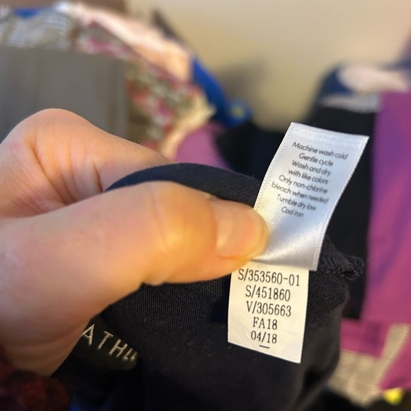 Athleta Navy Blue Cloudlight Asym Side Tie Tank - Picture 6 of 7